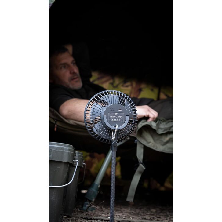 New Direction Tackle Bivvy Fan | Ventilator (leise) mit wiederaufladbarem Akku 4000 mAh
