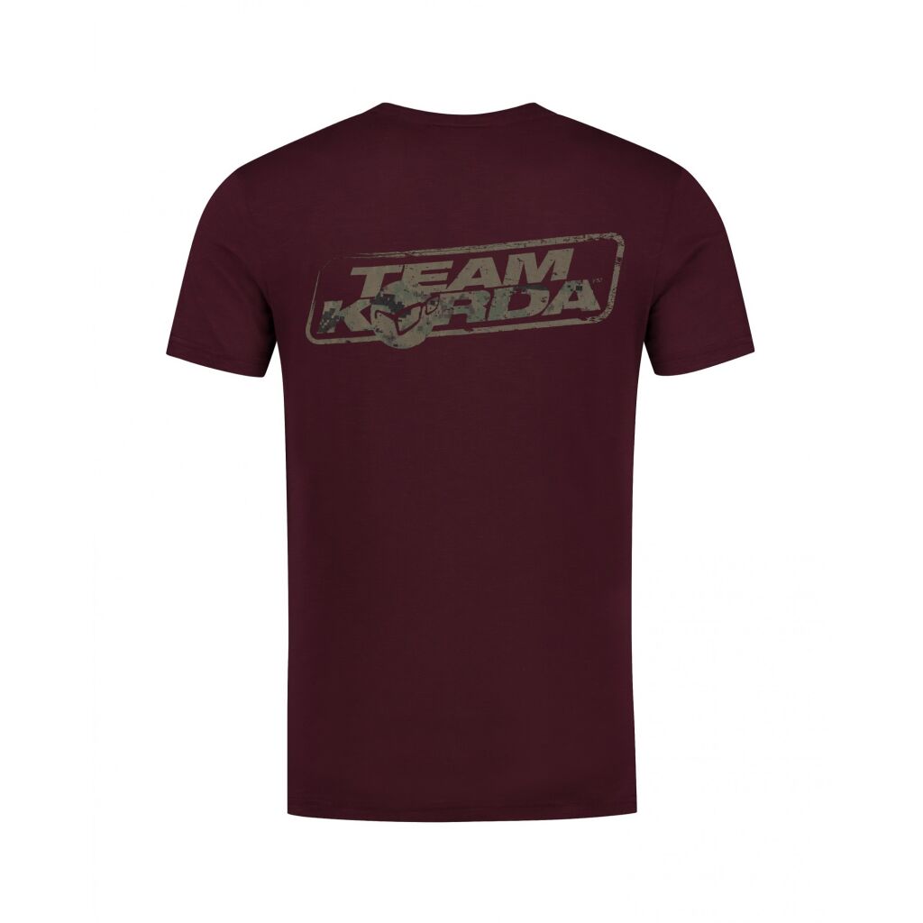 Korda TK Digi Kamo Tee Burgundy | T-Shirts