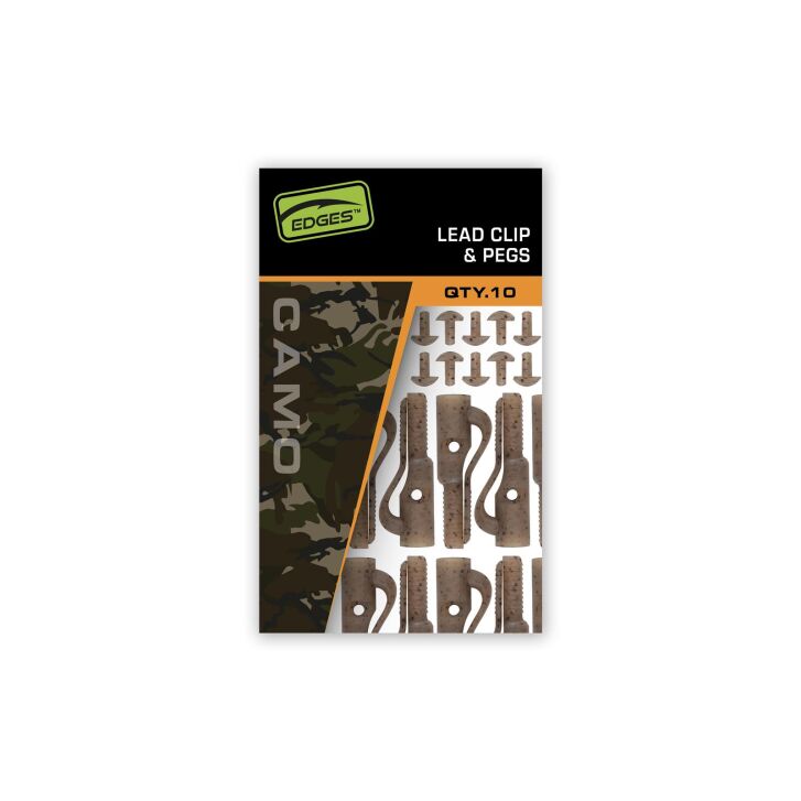 Fox Edges Camo Lead Clip + Pegs 10pcs
