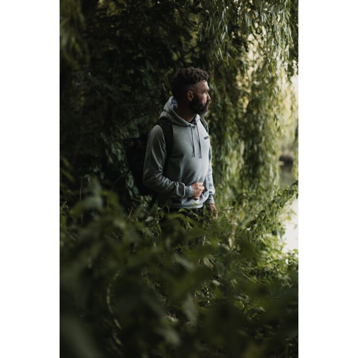 Korda Mindset Patch Hoodie | Heather Grey S