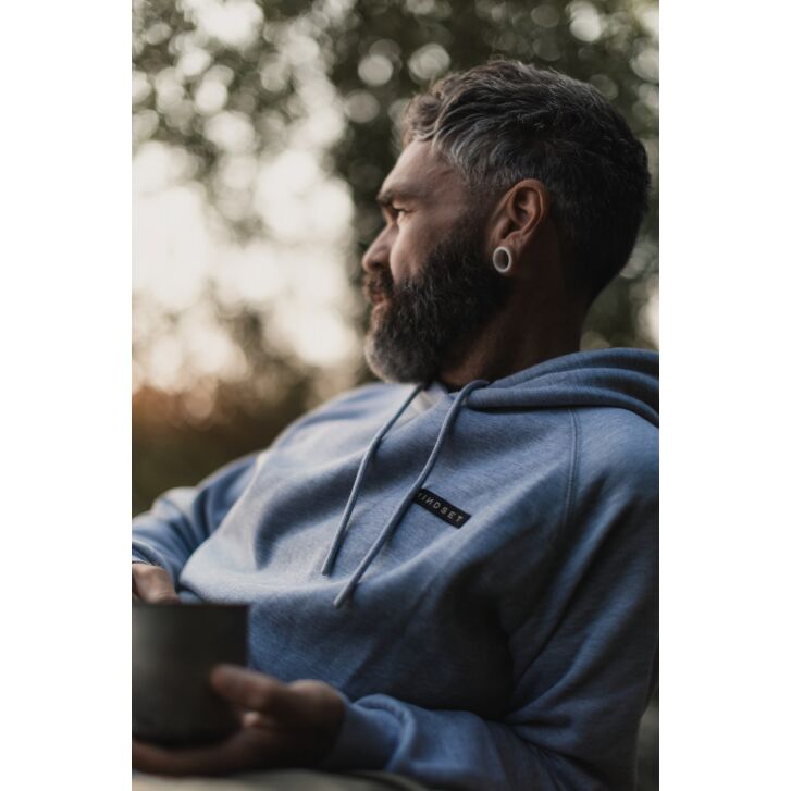 Korda Mindset Patch Hoodie | Heather Grey S