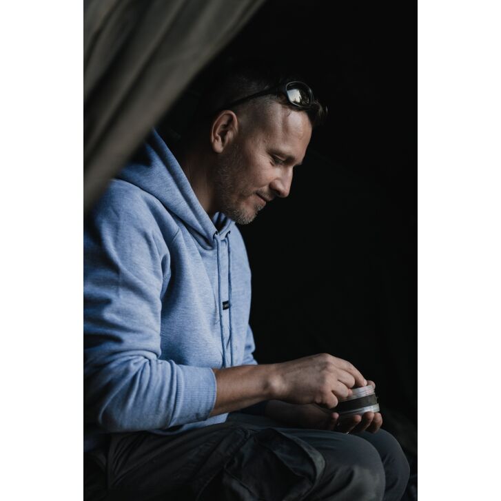 Korda Mindset Patch Hoodie | Heather Grey S