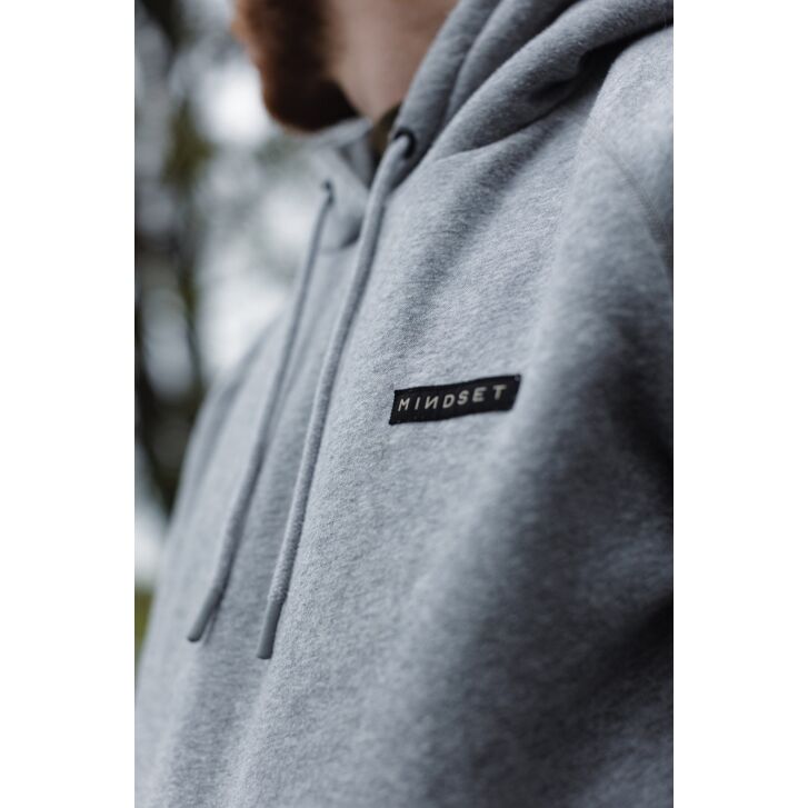 Korda Mindset Patch Hoodie | Heather Grey S