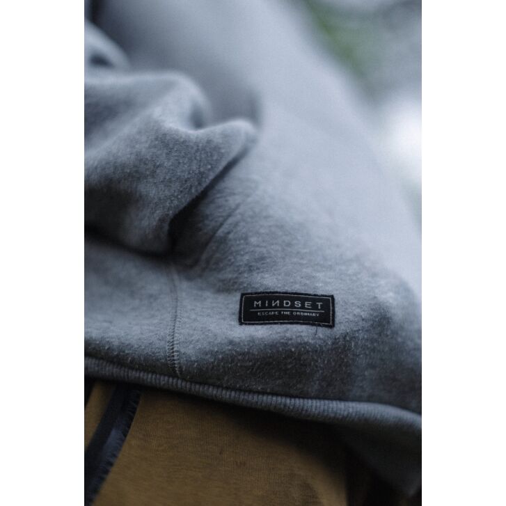 Korda Mindset Patch Hoodie | Heather Grey S