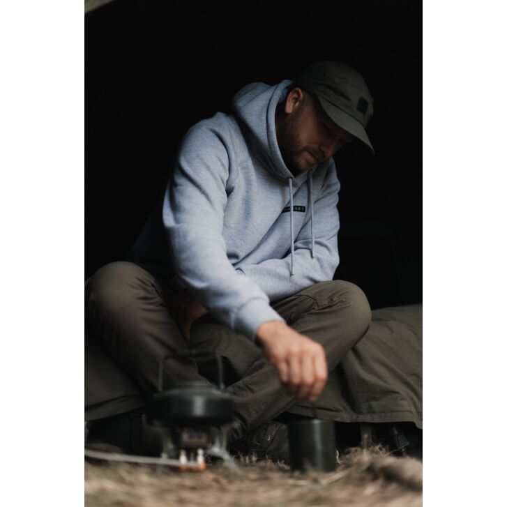 Korda Mindset Patch Hoodie | Heather Grey XL