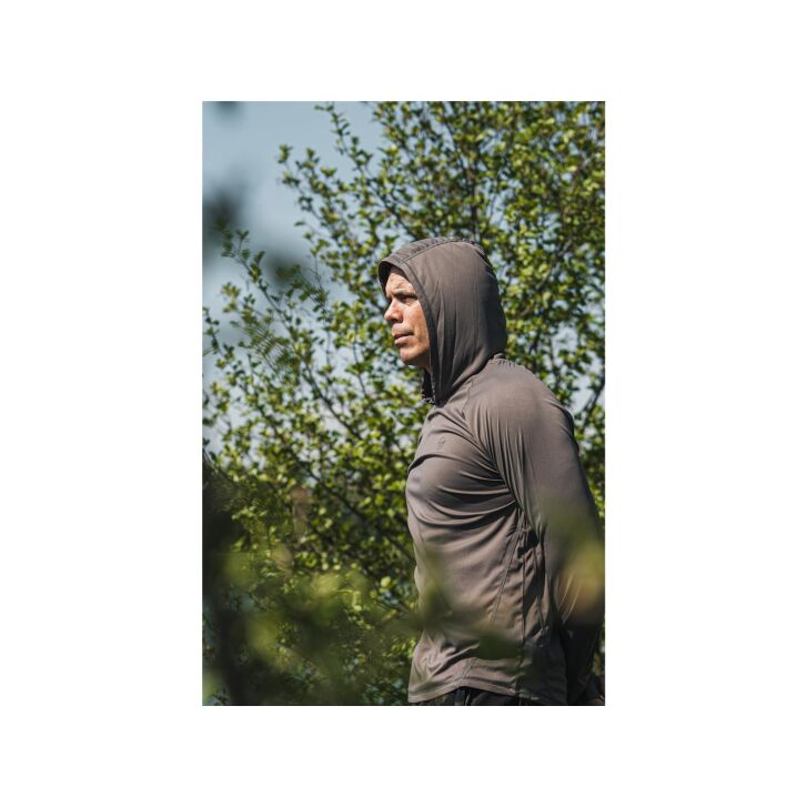 Korda UPF Hooded Top | Dark Khaki XL