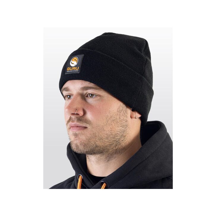 Guru Black Patch Beanie