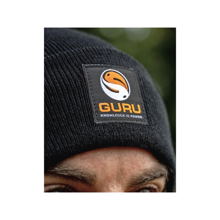 Guru Black Patch Beanie