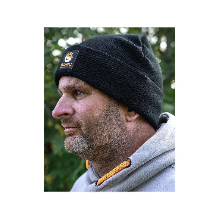 Guru Black Patch Beanie