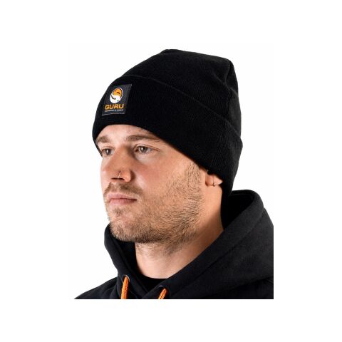 Guru Black Patch Beanie