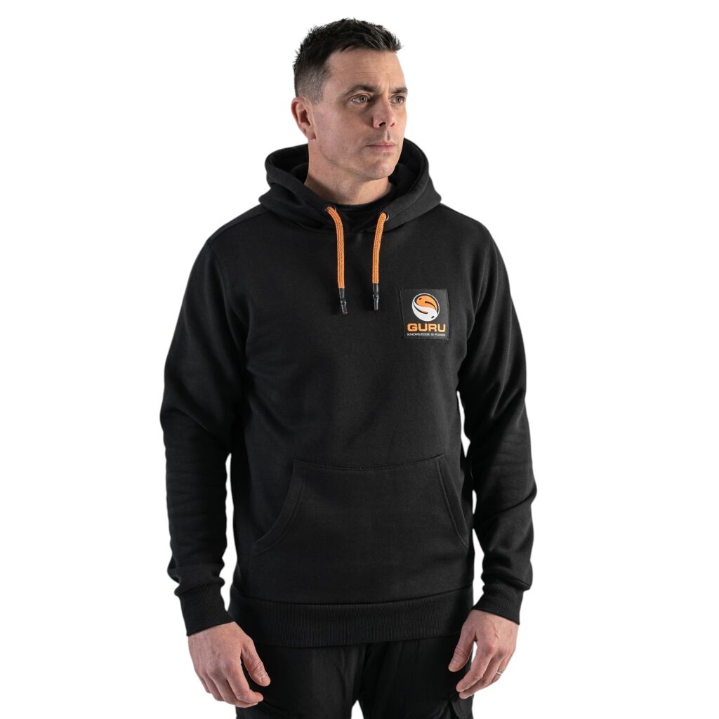 Guru Black Patch Hoodie | Feeder & Match Bekleidung | Pullover