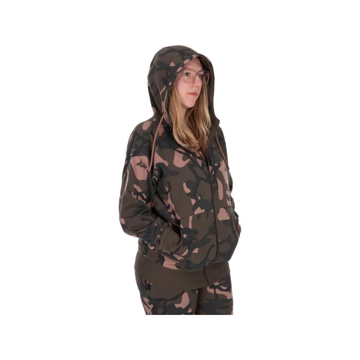 Fox Womens Zipped Camo Hoodie