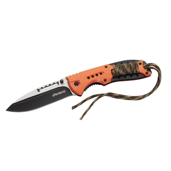 Herbertz Einhandmesser, Taschenmesser orange/Paracord