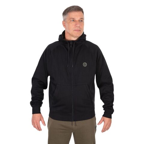 Fox Collection Zipped Hoody - Black