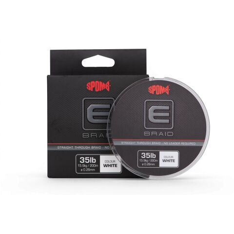 Spomb E Braid 0.26mm 35lb 200m White