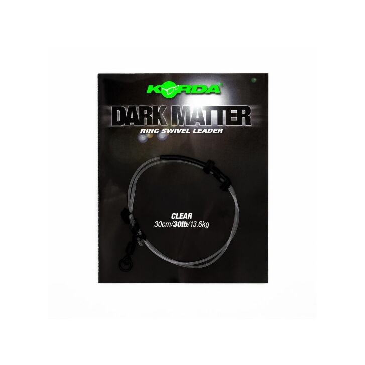 Korda Dark Matter Leader Ring Swivel 30lb 30cm