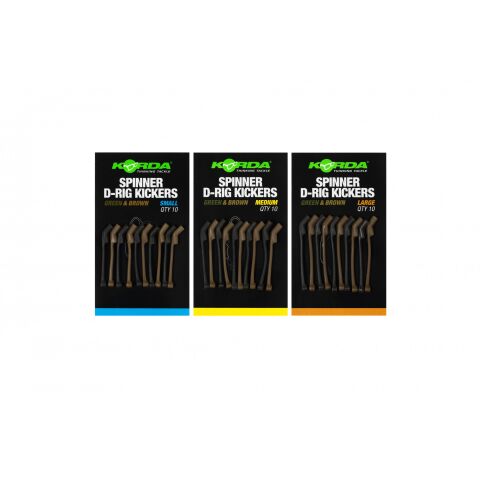 Korda Spinner D Rig Kickers | Green/Brown M