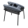 Deeper Spark Baitboat Pod Edelstahl schwarz
