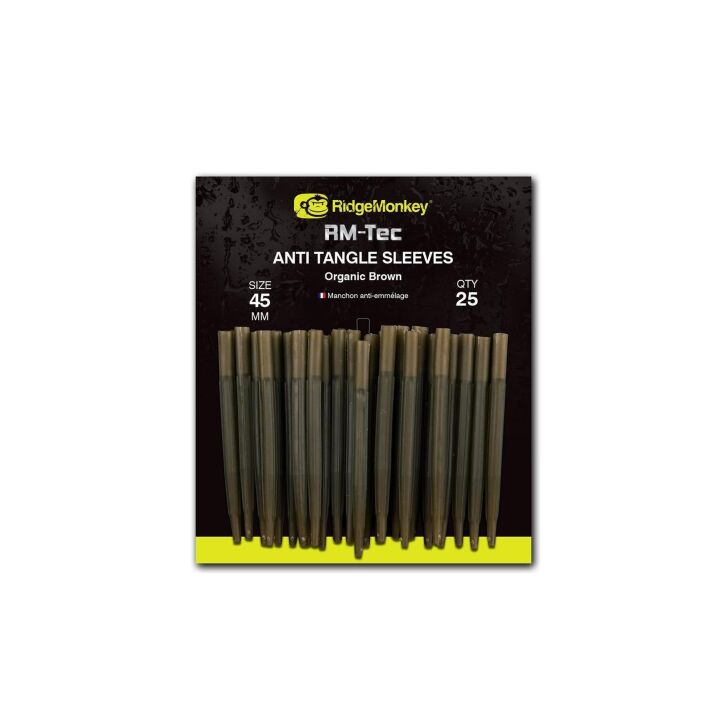 RidgeMonkey Tec Anti Tangle Sleeves Or/Br lang