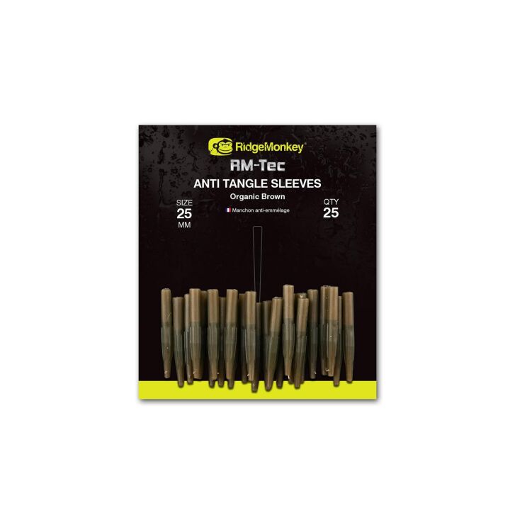 RidgeMonkey Tec Anti Tangle Sleeves Or/Br kort