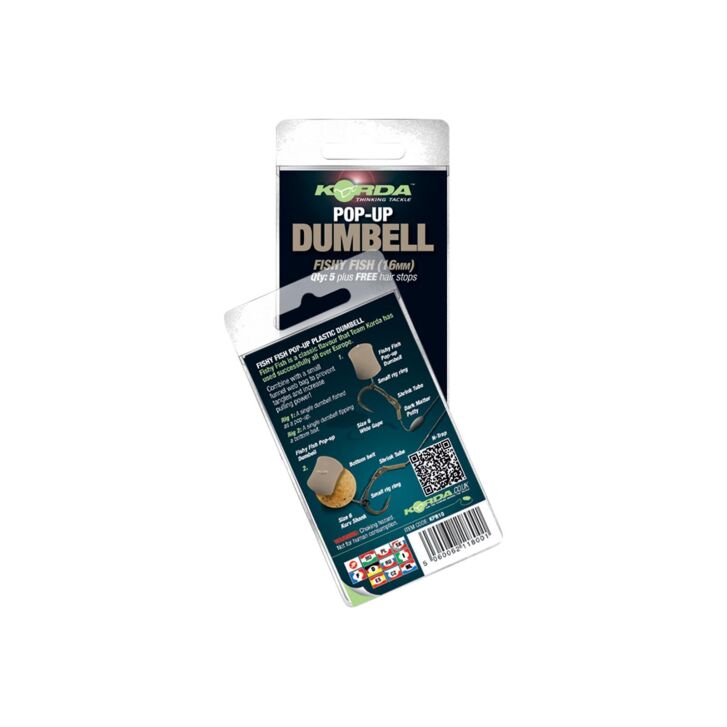 Korda Pop-up Dumbell Fishy Fish (16mm) - 5 pcs