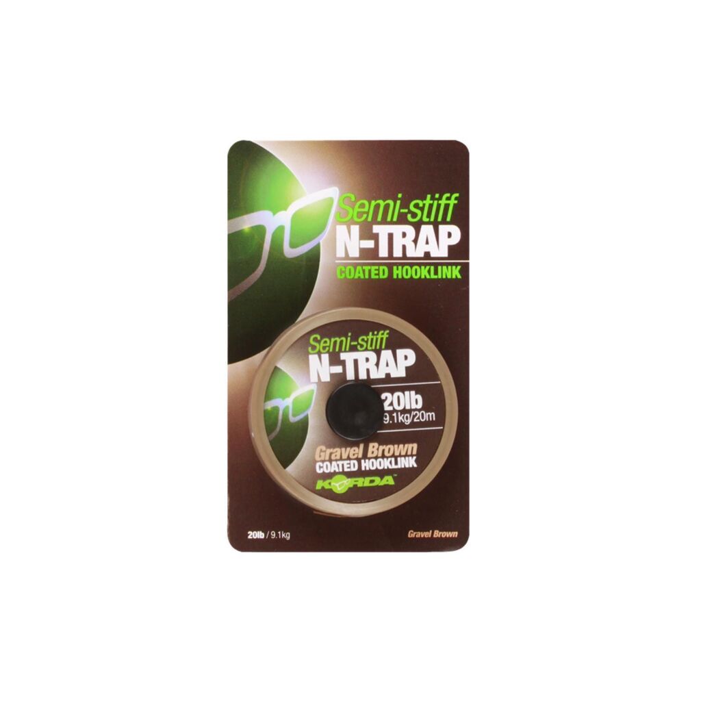 Korda N-TRAP Semi -Stiff 20lb-20m gravel | Onderlijn Materiaal