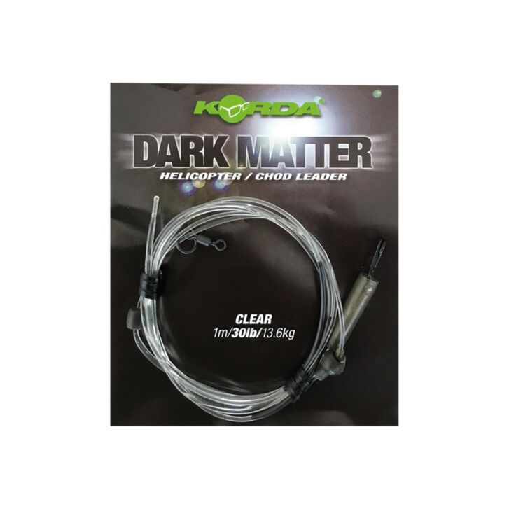 Korda Dark Matter Leader Heli 40 lb Clear