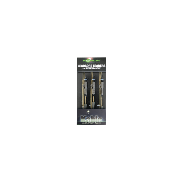 Korda Leadcore Leader Lead Clip Gravel 3 per pack - 1 m