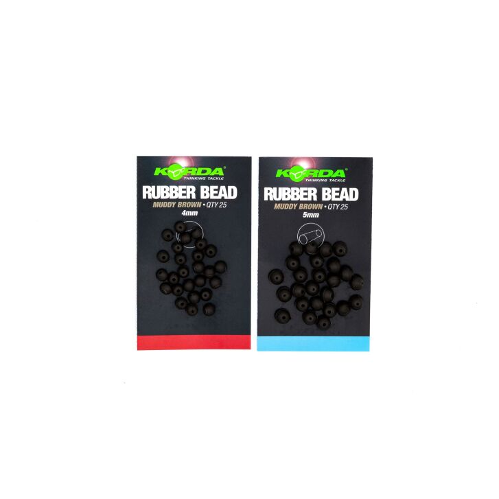Korda 5mm Rubber Bead  Brown