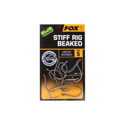 Fox EDGES Stiff Rig Beaked  Size 8B Barbless